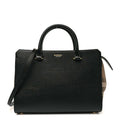 Calfskin Mega Check Small Banwell Tote Black