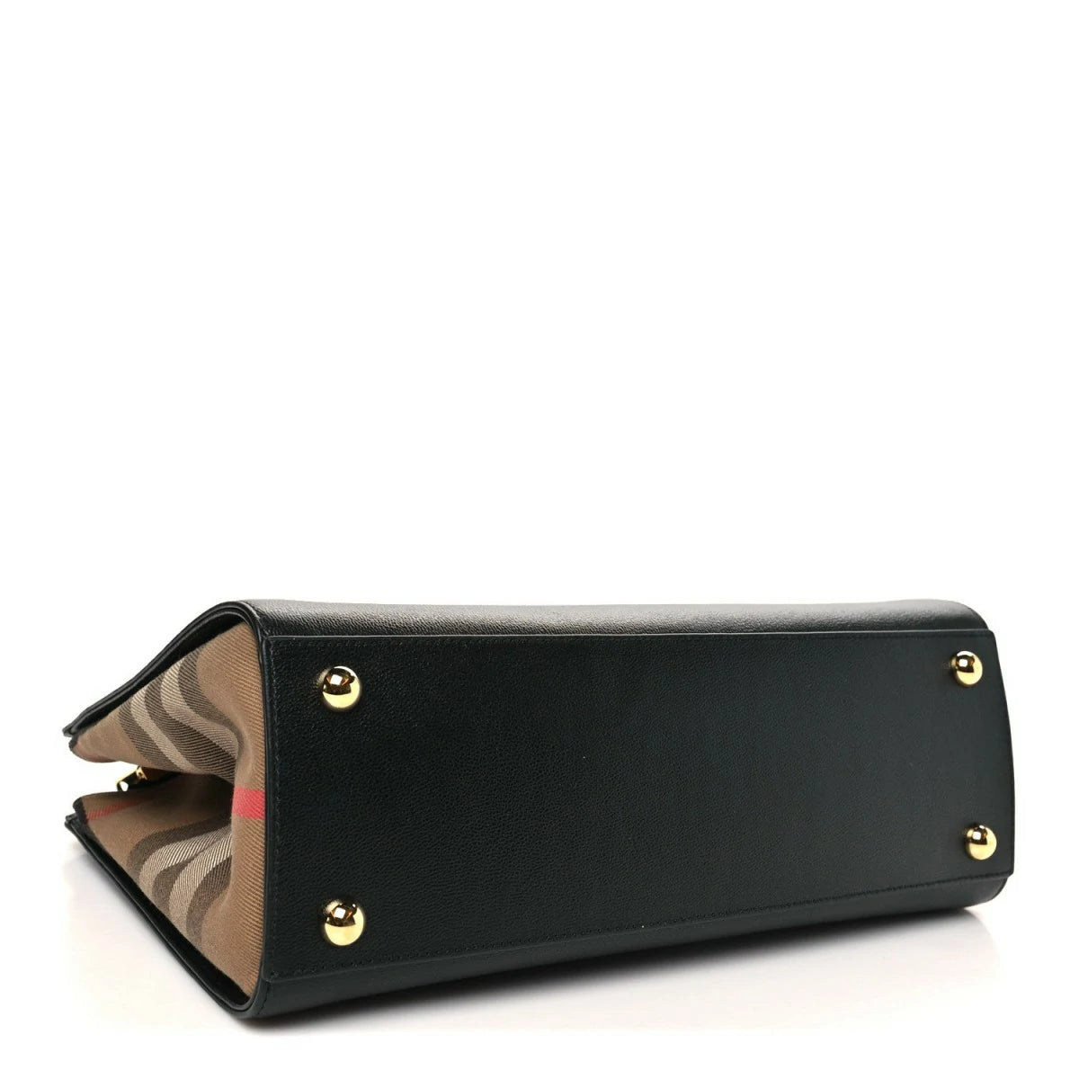 Calfskin Mega Check Small Banwell Tote Black