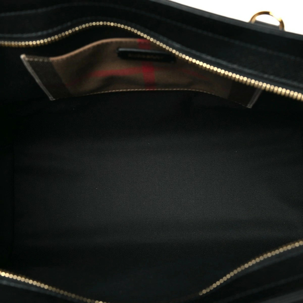 Calfskin Mega Check Small Banwell Tote Black