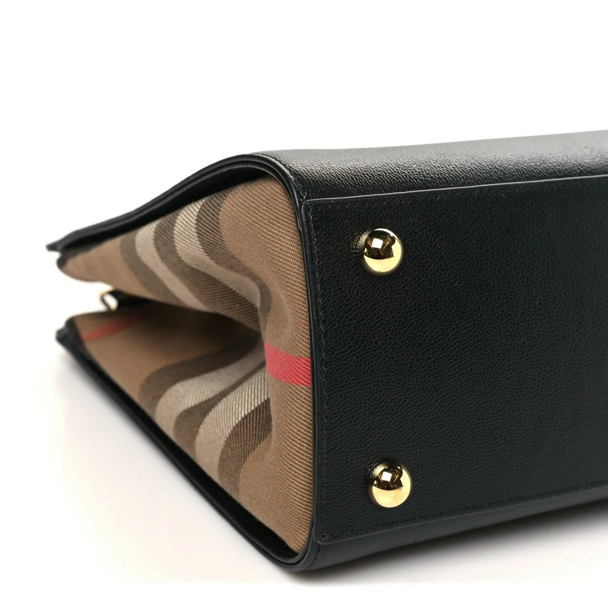 Calfskin Mega Check Small Banwell Tote Black