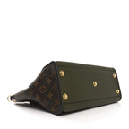 Calfskin Monogram On My Side MM Laurier Green Toffee Latte Beige