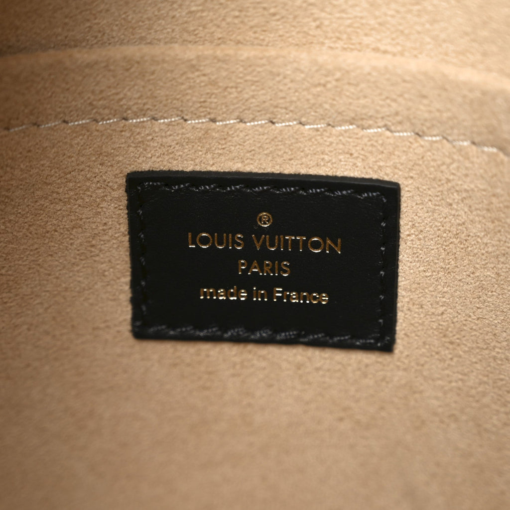 Calfskin Monogram On My Side MM Laurier Green Toffee Latte Beige