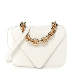 Calfskin Mount Envelope Bag White