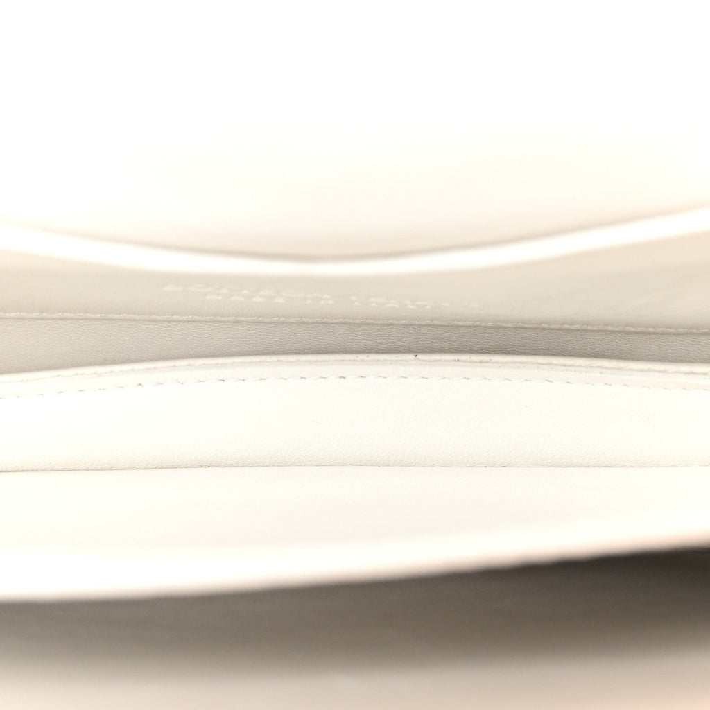 Calfskin Mount Envelope Bag White