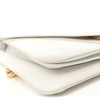 Calfskin Mount Envelope Bag White