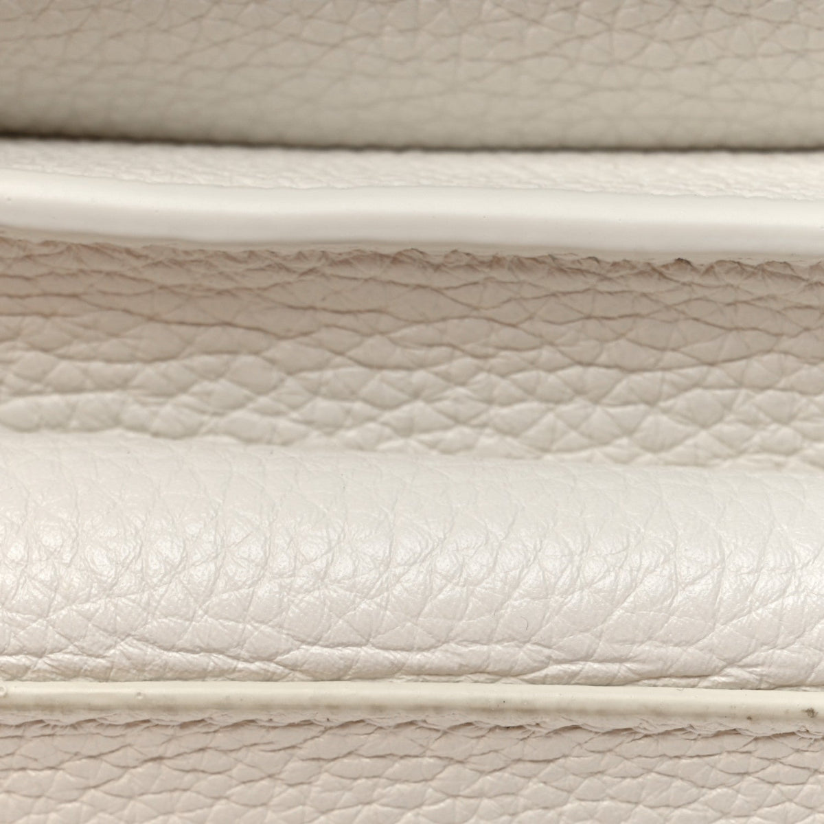 Calfskin Mount Envelope Bag White