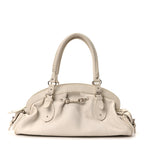 Calfskin My Dior Frame Pocket Satchel White