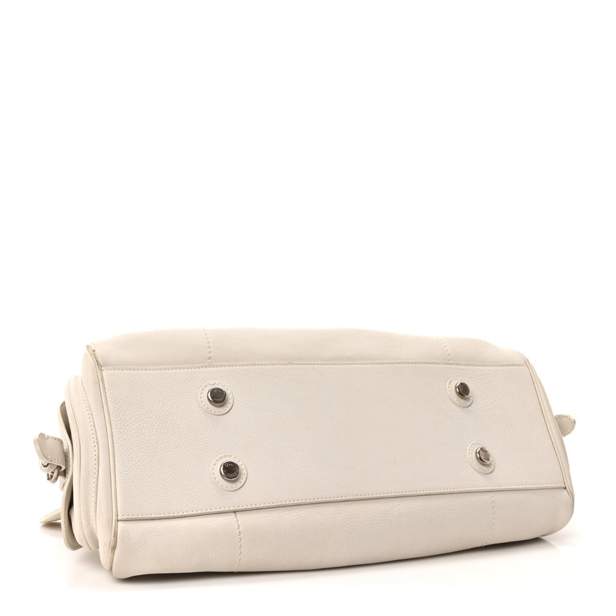 Calfskin My Dior Frame Pocket Satchel White