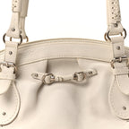 Calfskin My Dior Frame Pocket Satchel White