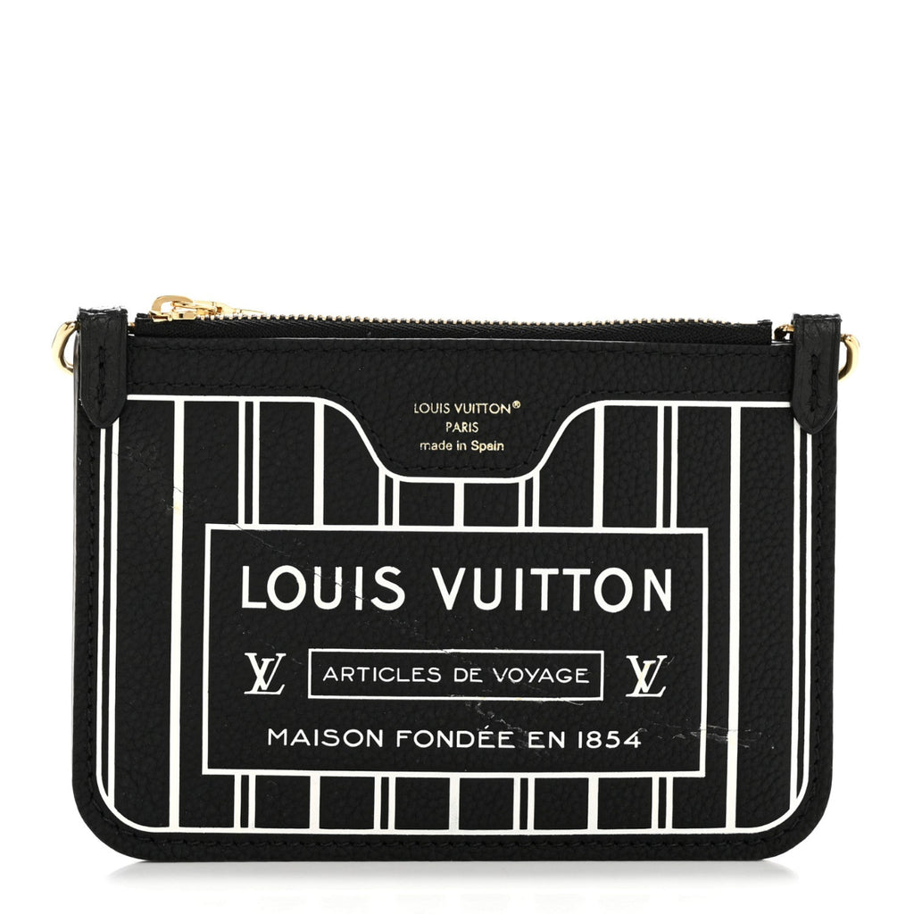 Calfskin Neverfull Inside Out BB Pochette Black