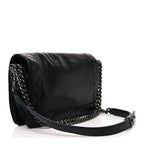 Calfskin New Medium Boy Reverso Flap Black