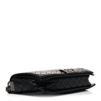 Calfskin New Medium Boy Reverso Flap Black