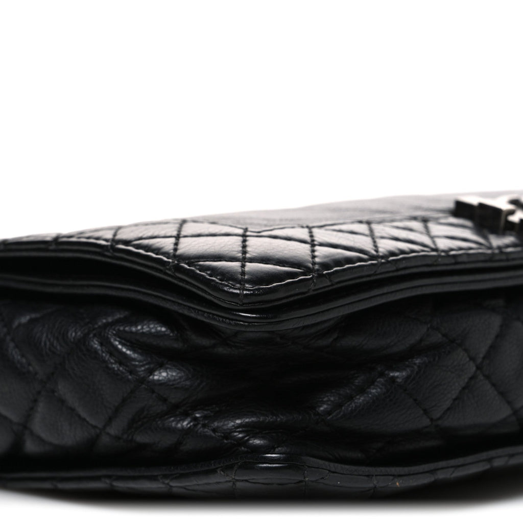 Calfskin New Medium Boy Reverso Flap Black