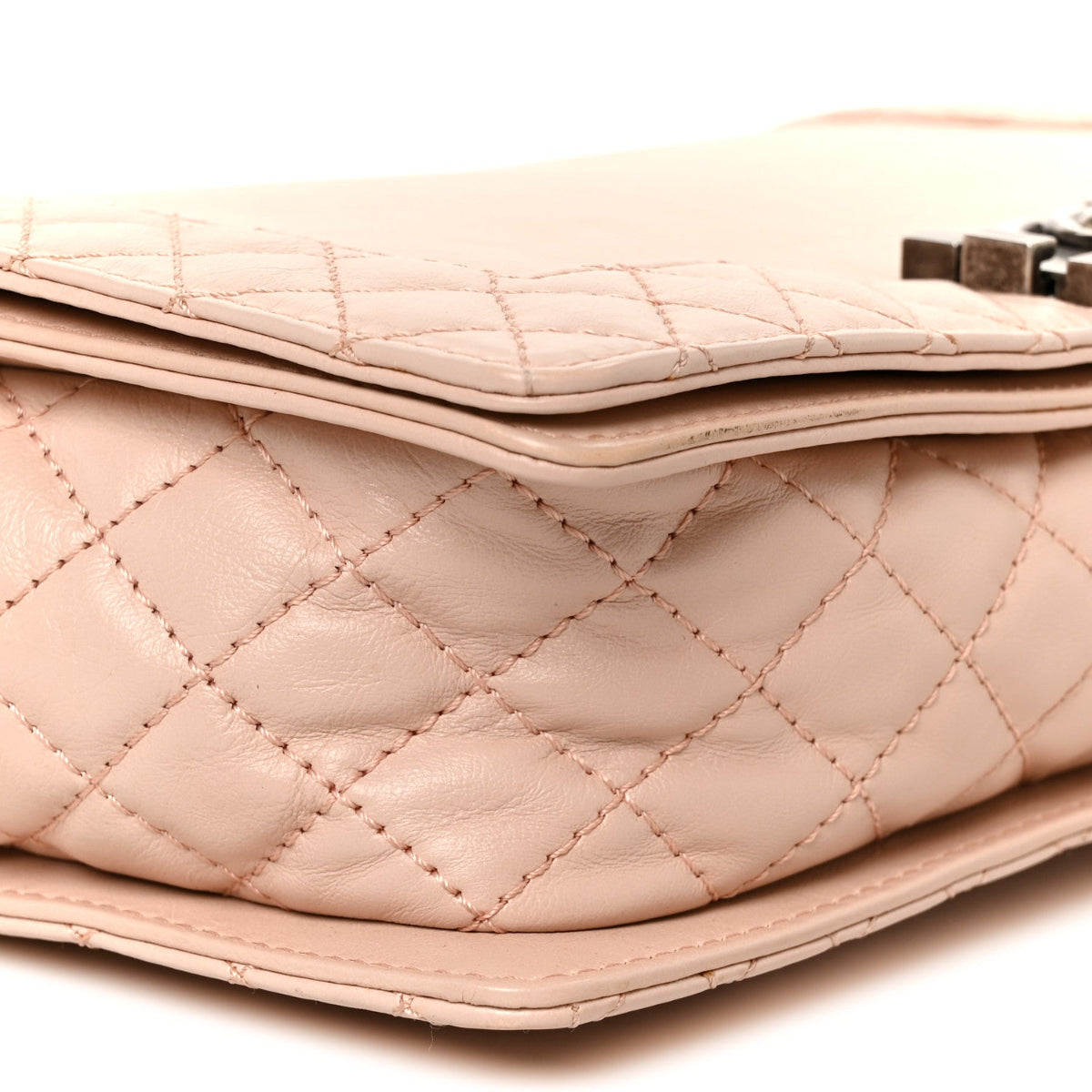 Calfskin New Medium Boy Reverso Flap Light Pink