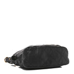 Calfskin Quilted Daily Hobo Black