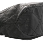 Calfskin Quilted Daily Hobo Black