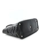 Calfskin Quilted Large Cambon Tote Black