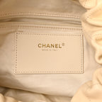 Calfskin Quilted Maxi Hobo Beige