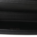 Calfskin Quilted Maxi Pearl Wallet On Chain WOC Black