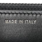 Calfskin Quilted Maxi Pearl Wallet On Chain WOC Black
