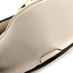 Calfskin Quilted Mini Deco Shoulder Bag Mystic White