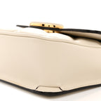 Calfskin Quilted Mini Deco Shoulder Bag Mystic White