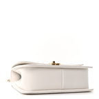 Calfskin Quilted Perfect Fit Flap White