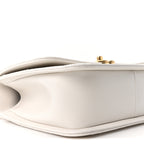 Calfskin Quilted Perfect Fit Flap White
