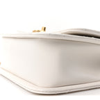 Calfskin Quilted Perfect Fit Flap White
