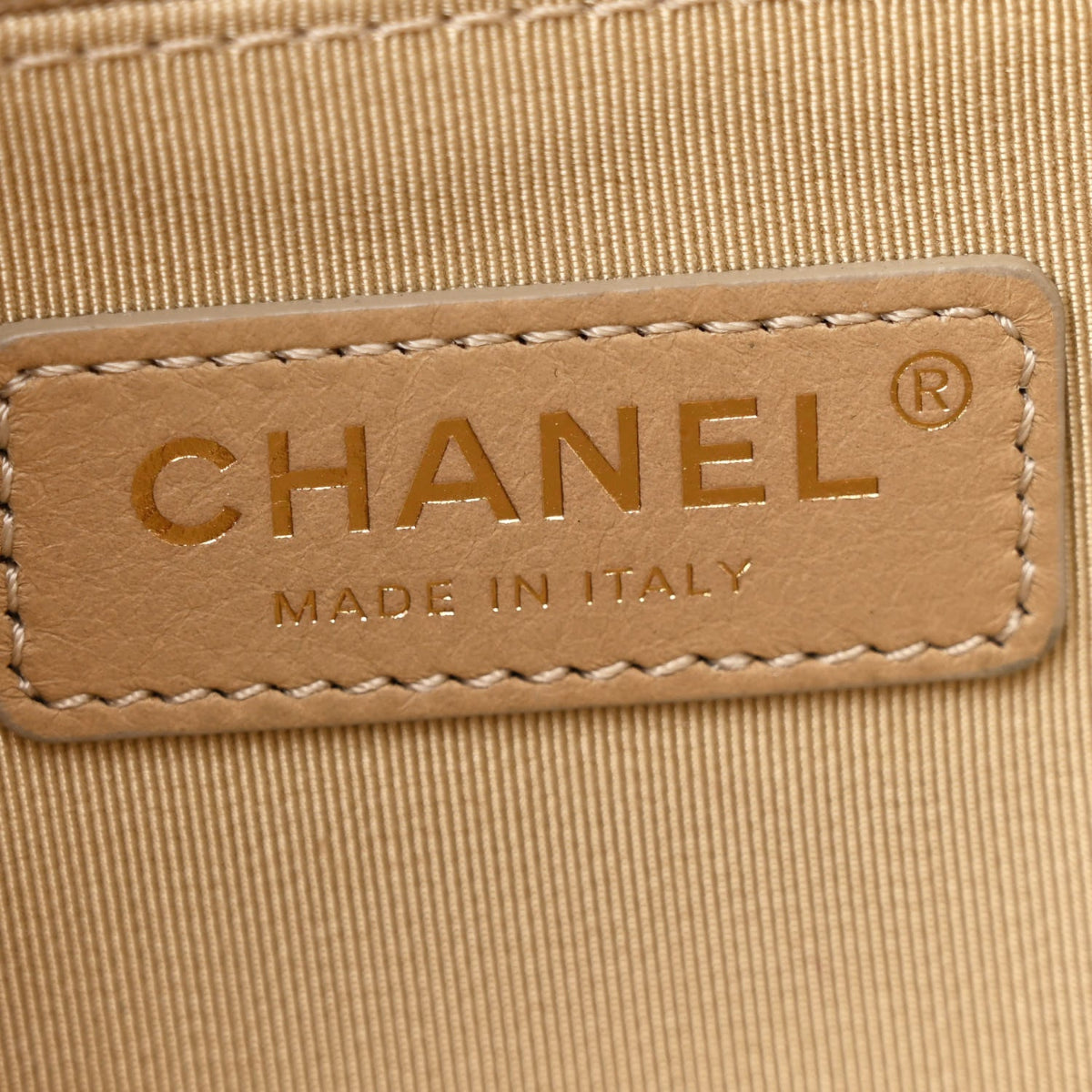 Calfskin Quilted Small Enchained Flap White
