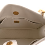 Calfskin Quilted Small Hobo White