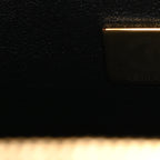 Calfskin Quilted Small Studded Square Vanity Case Black