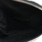 Calfskin Quilted Uniform Waist Belt Bag Black