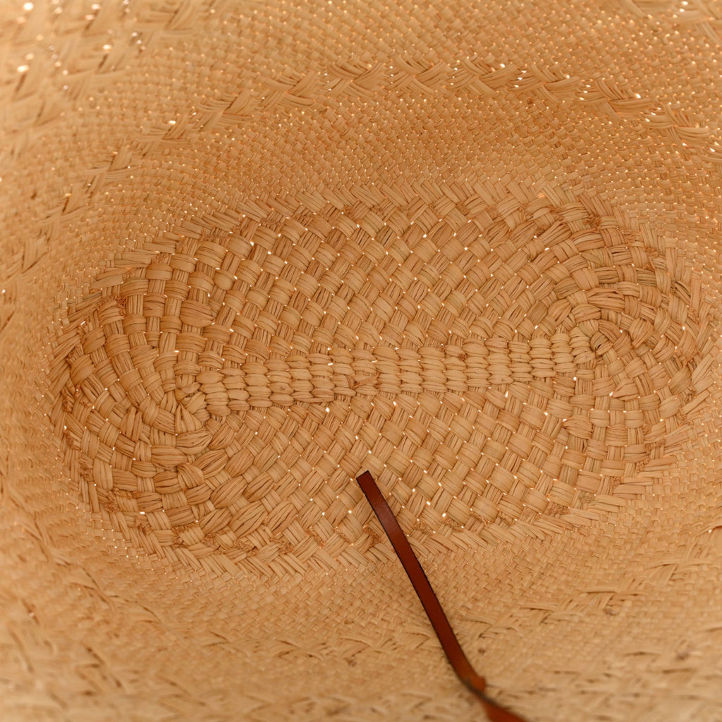 Calfskin Raffia Paulas Ibiza Medium Anagram Basket Tote Bag Natural Tan