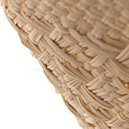 Calfskin Raffia Paulas Ibiza Medium Anagram Basket Tote Bag Natural Tan