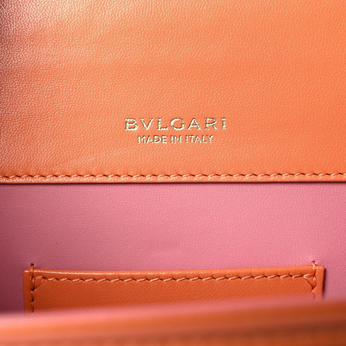 Calfskin Serpenti Forever Maxi Chain Crossbody Bag Orange