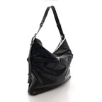 Calfskin Shearling Large Voyou Bag Chocolate