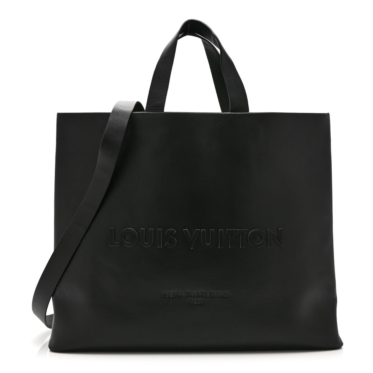 Calfskin Shopper Tote MM Black