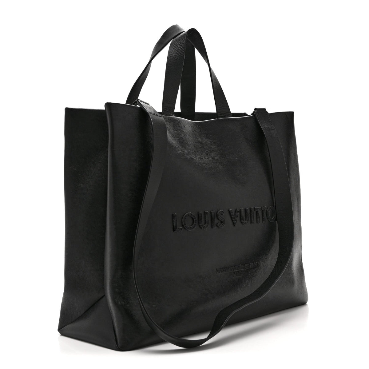 Calfskin Shopper Tote MM Black