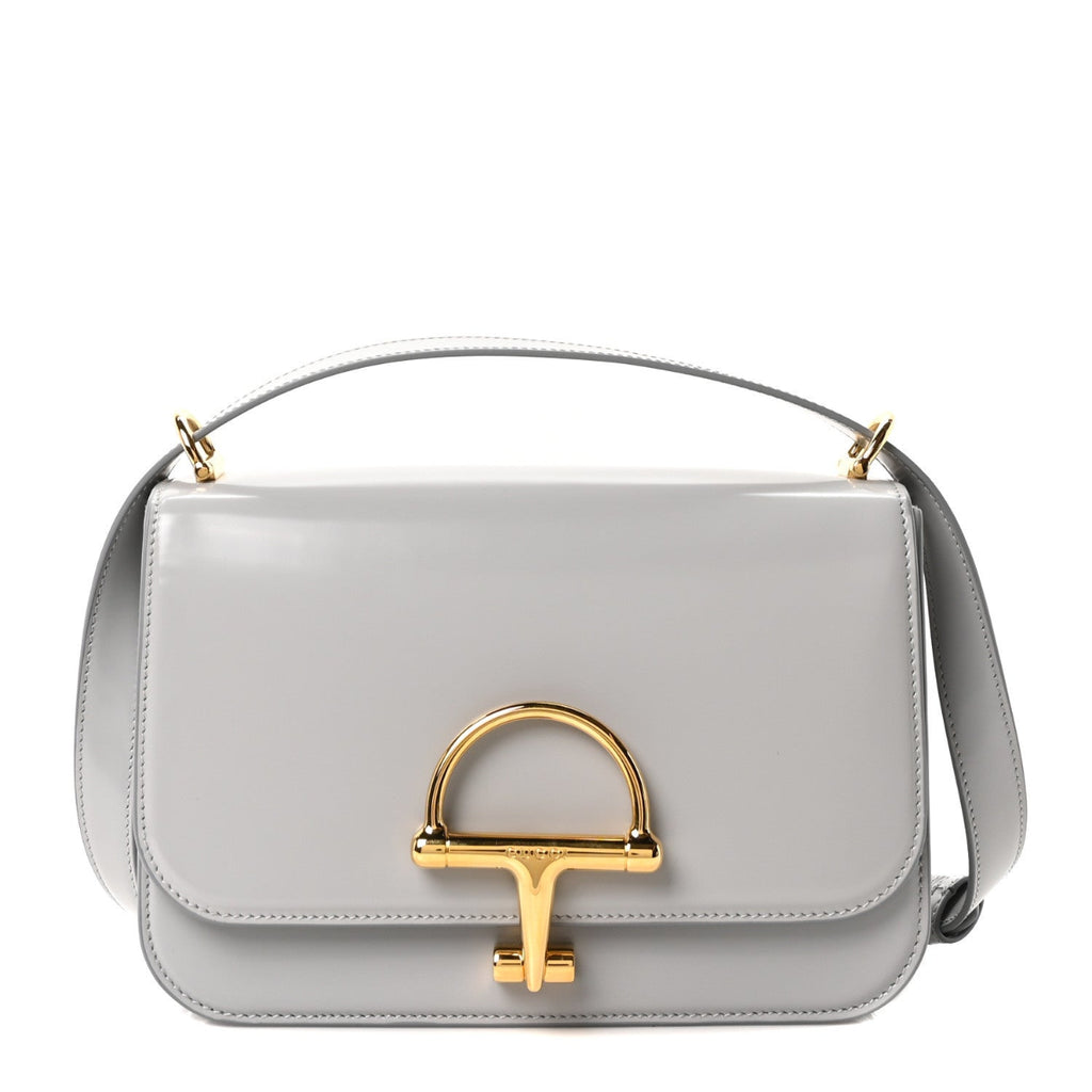 Calfskin Siena Shoulder Bag Grey
