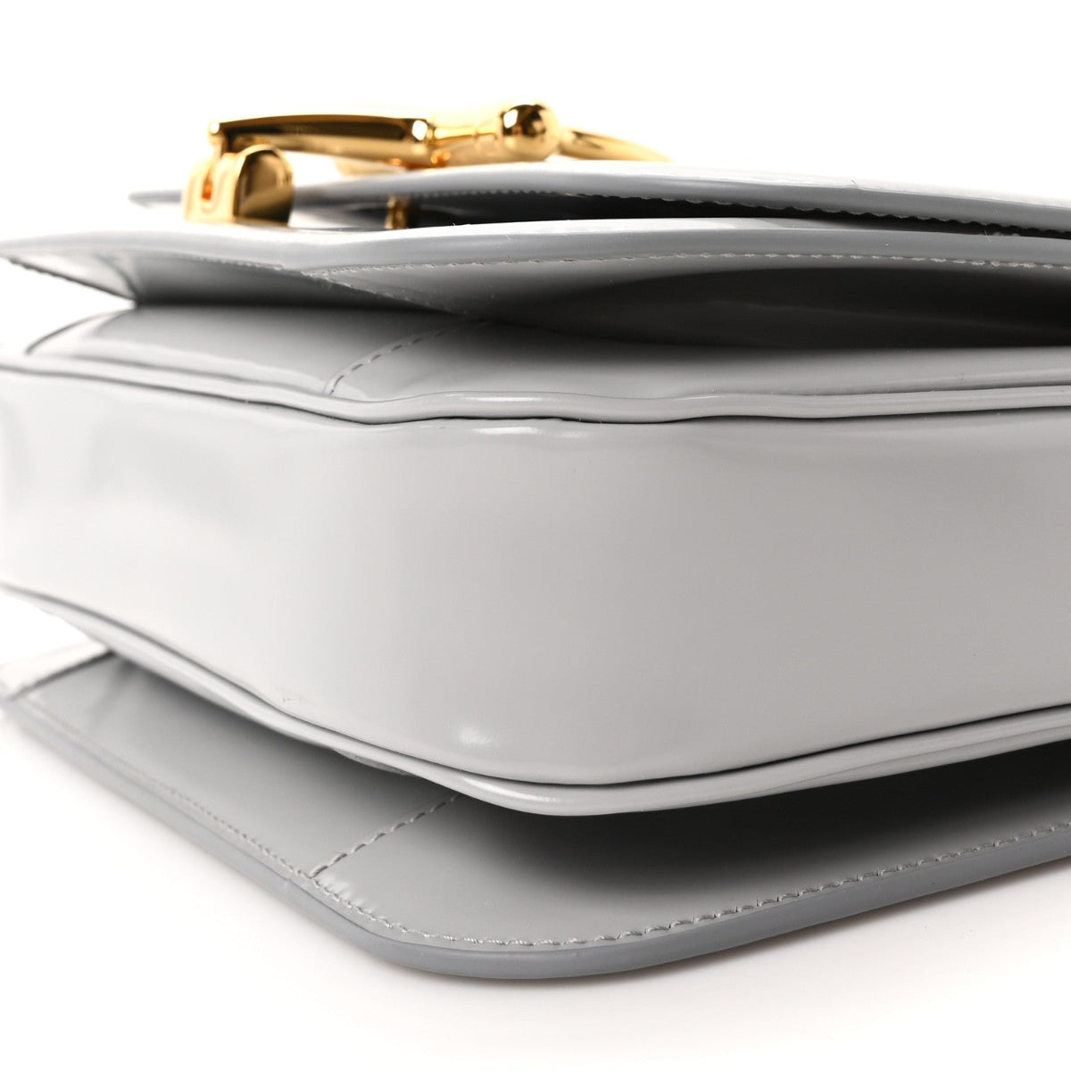 Calfskin Siena Shoulder Bag Grey