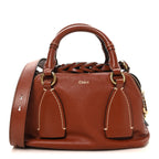Calfskin Small Daria Sepia Brown