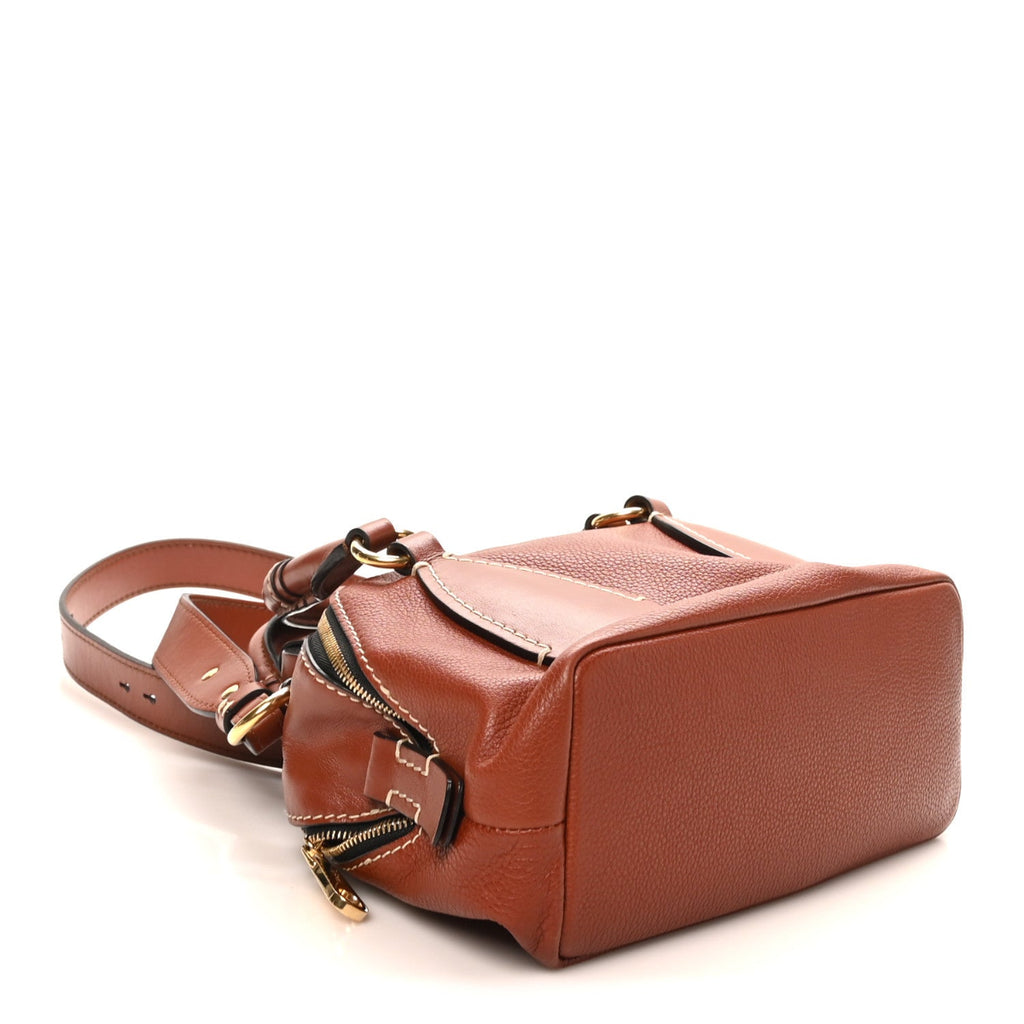 Calfskin Small Daria Sepia Brown