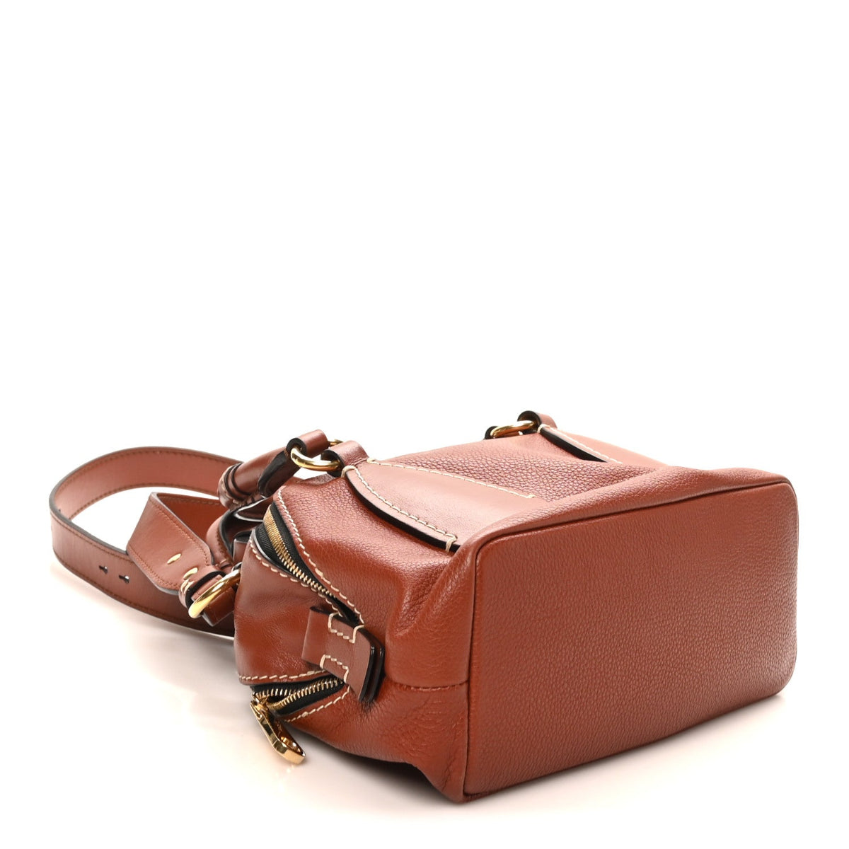 Calfskin Small Daria Sepia Brown