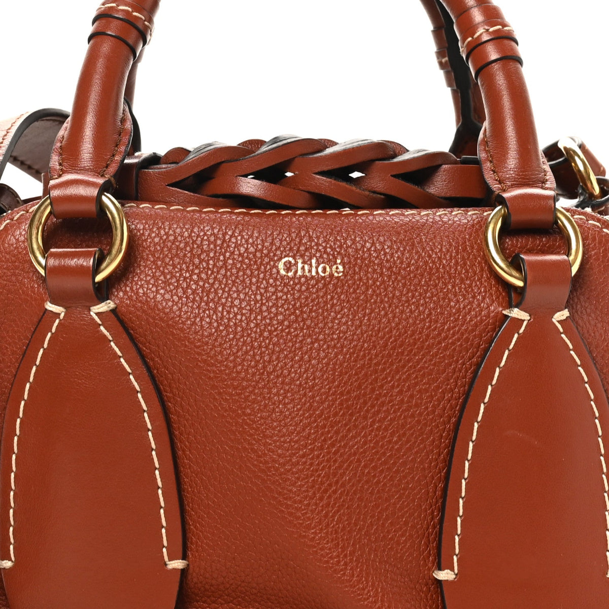 Calfskin Small Daria Sepia Brown
