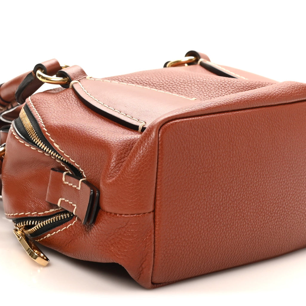 Calfskin Small Daria Sepia Brown