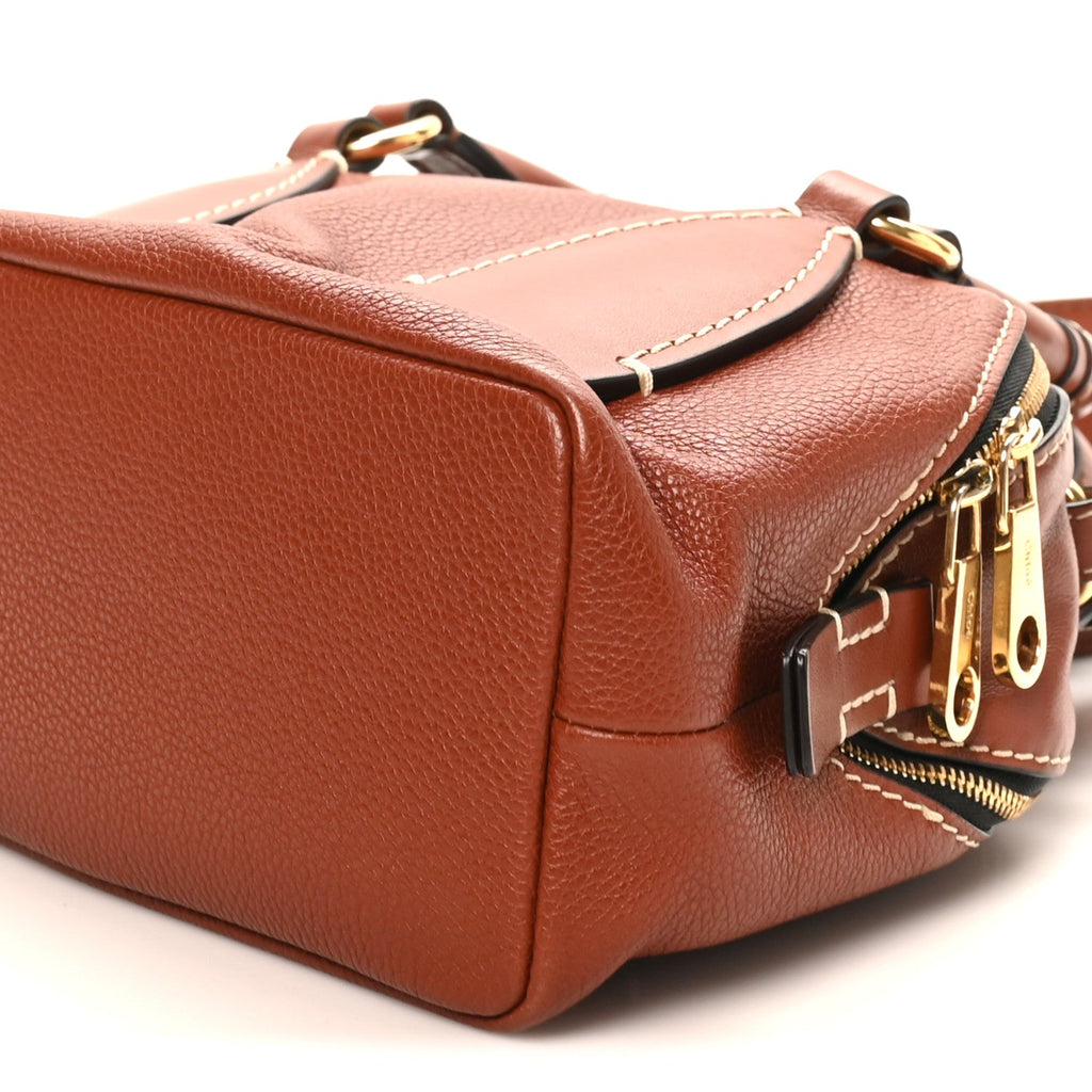 Calfskin Small Daria Sepia Brown