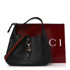 Calfskin Small Jackie Shoulder Bag Black