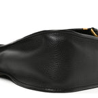 Calfskin Small Marcie Satchel Black