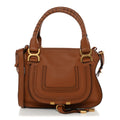 Calfskin Small Marcie Satchel Tan